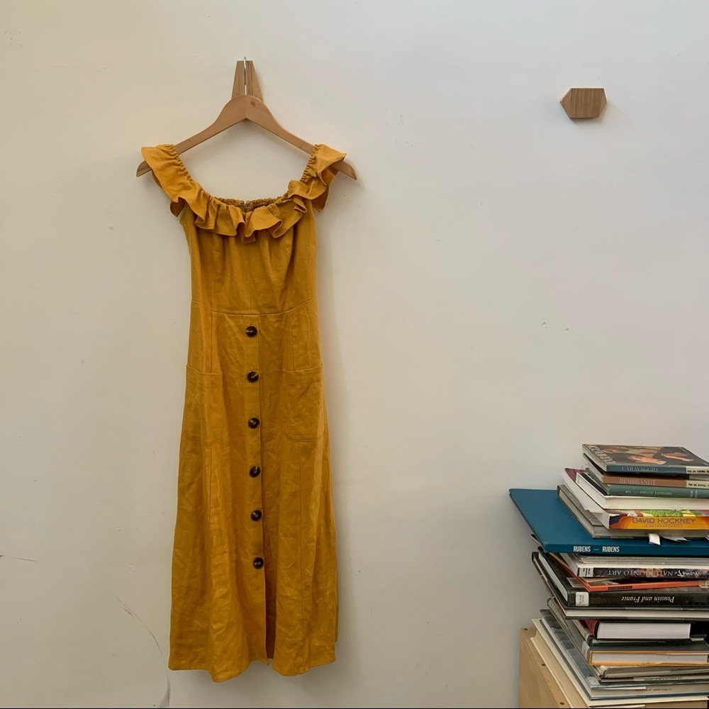 Reformation linen dress size 2